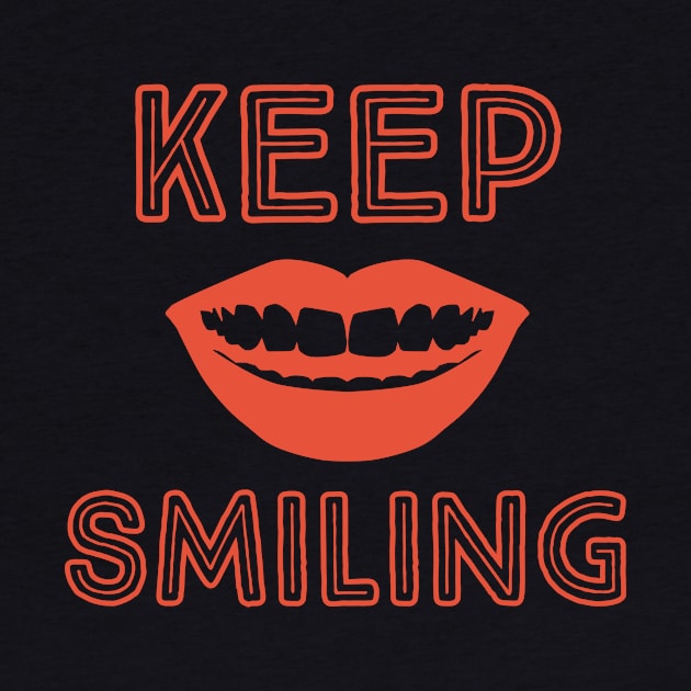 Keep Smiling Motivational Phrase by KathyG'sArt